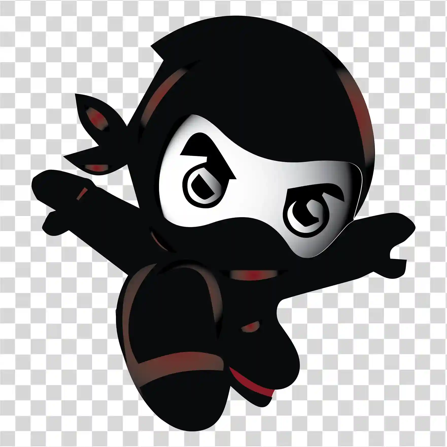Tecknad Ninja, Shadow Fight, Ninja PNG-bild, 