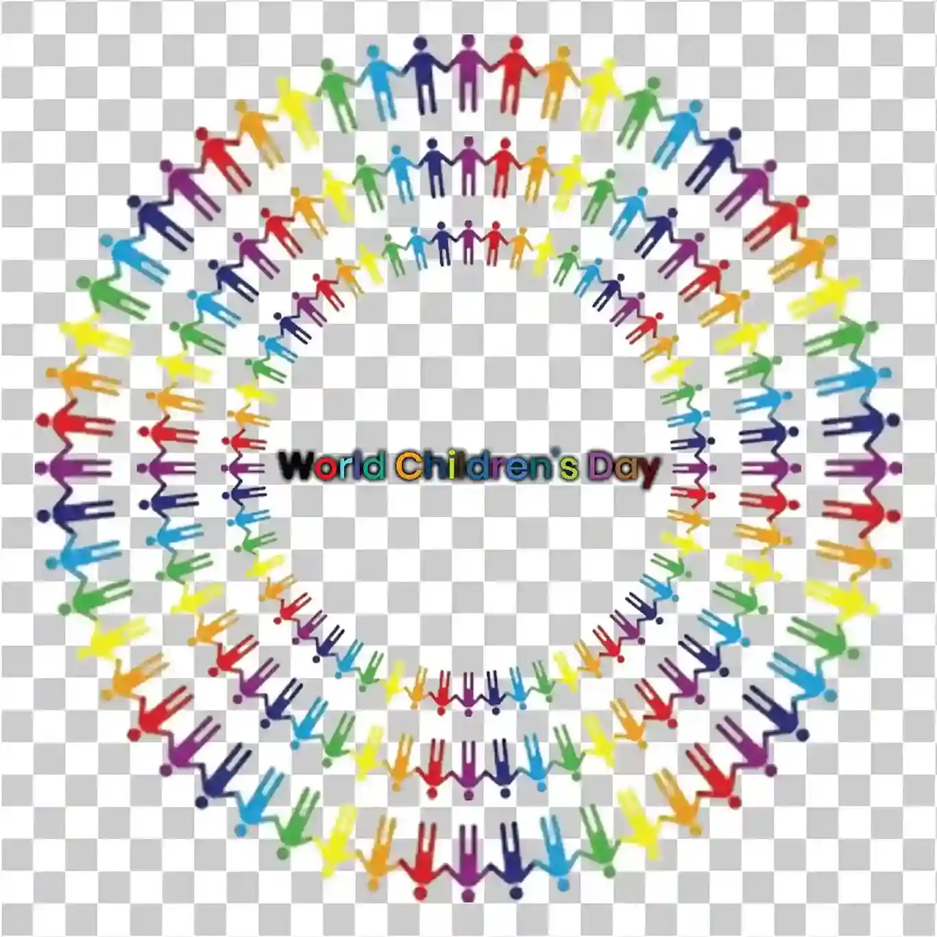 Weltkindertag-Einheits-Kinderkreis-Feier PNG-Illustration, 