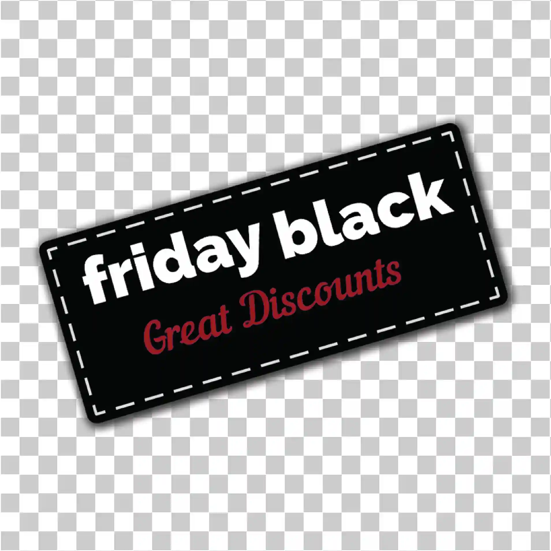 黑色星期五销售标签折扣 PNG 横幅交易优惠, 