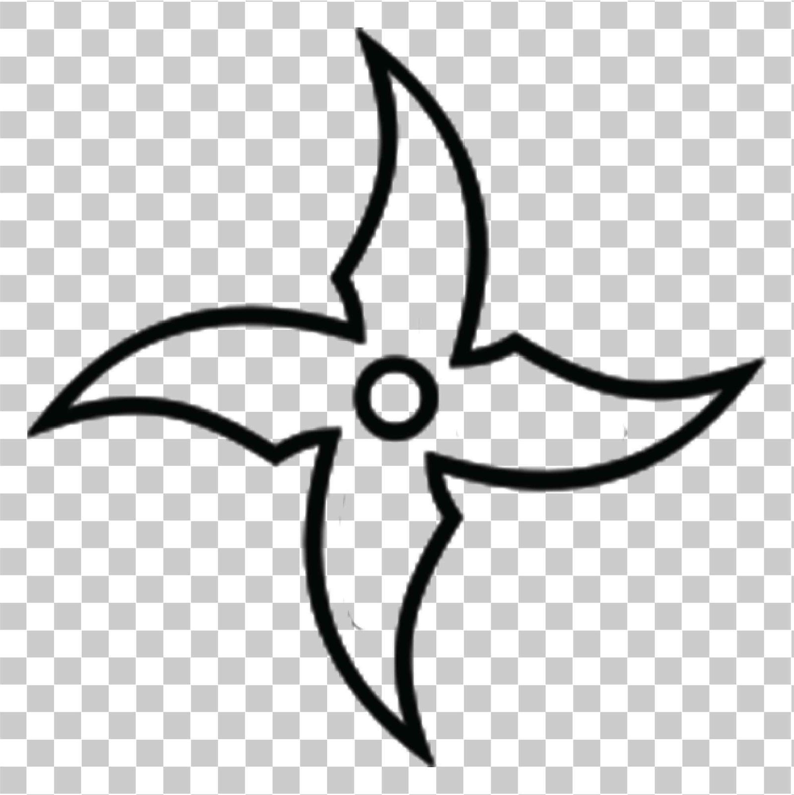 Shuriken PNG - Ninja Star, Black Ninja Star, en het gooien van wapenclipart, 