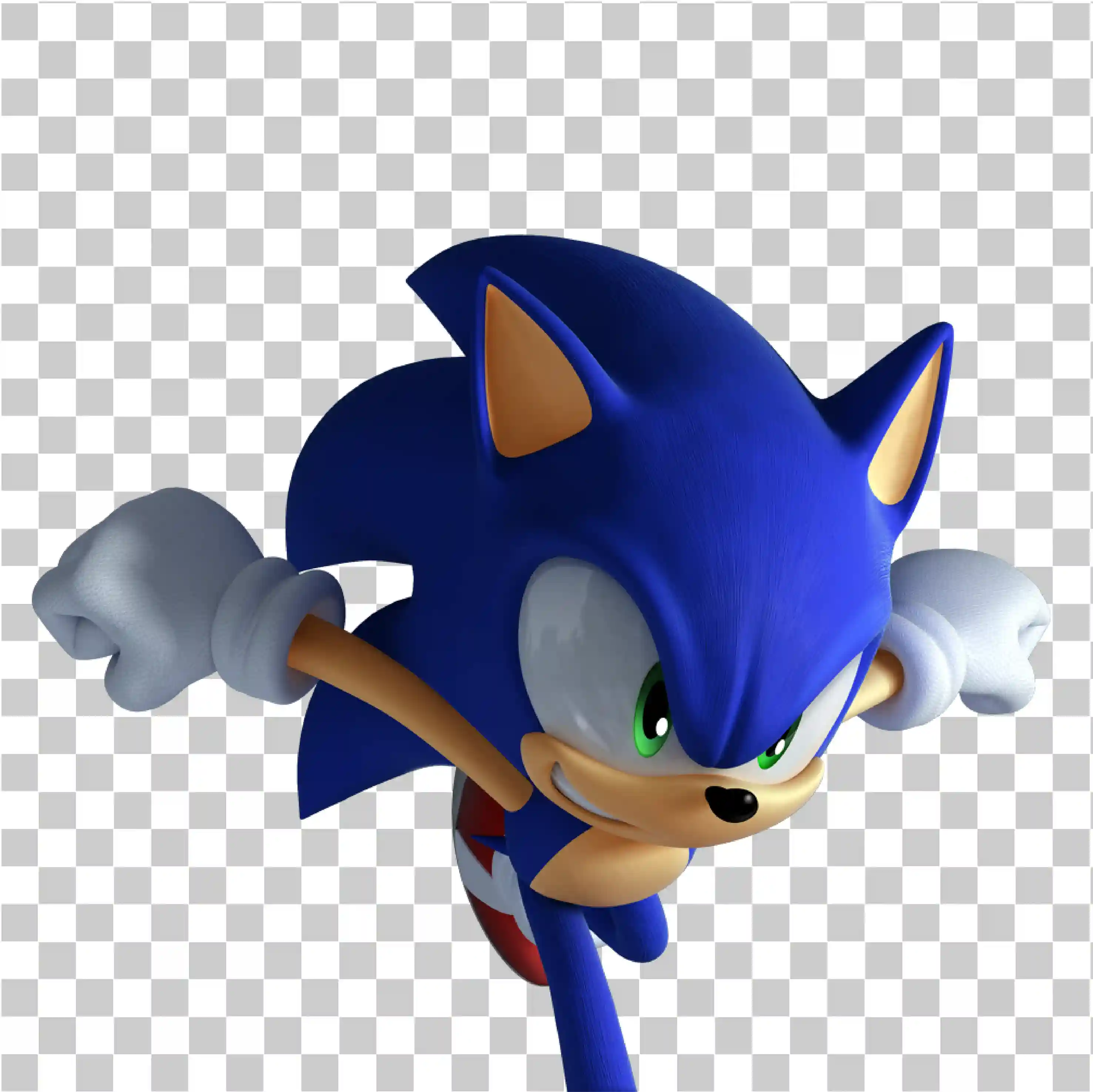 Sonic PNG - 3d Blue Sonic de la Sonic the Hedgehog, Unleashed & Boom, 
