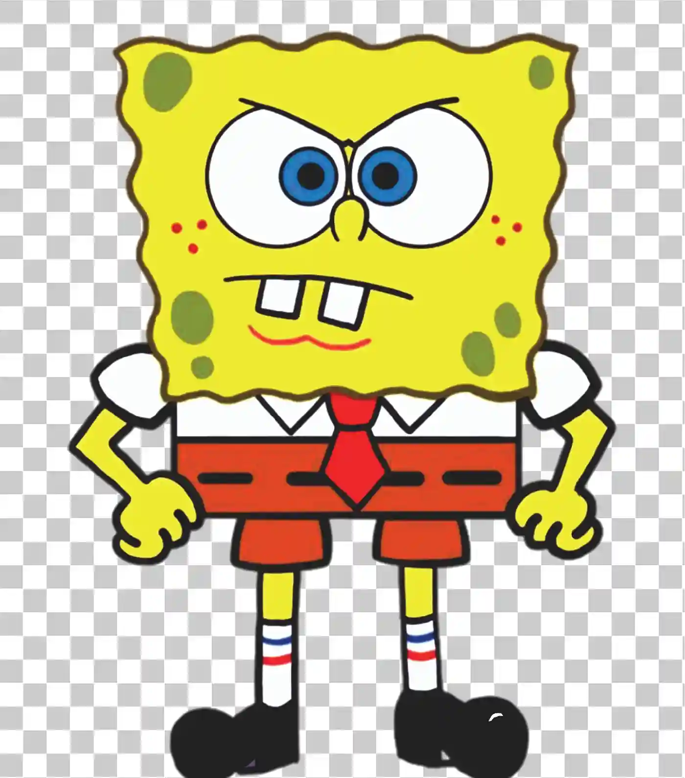 SpongeBob Angry Cartoon Png - Squarepants Immagine personaggio con espressione arrabbiata, 