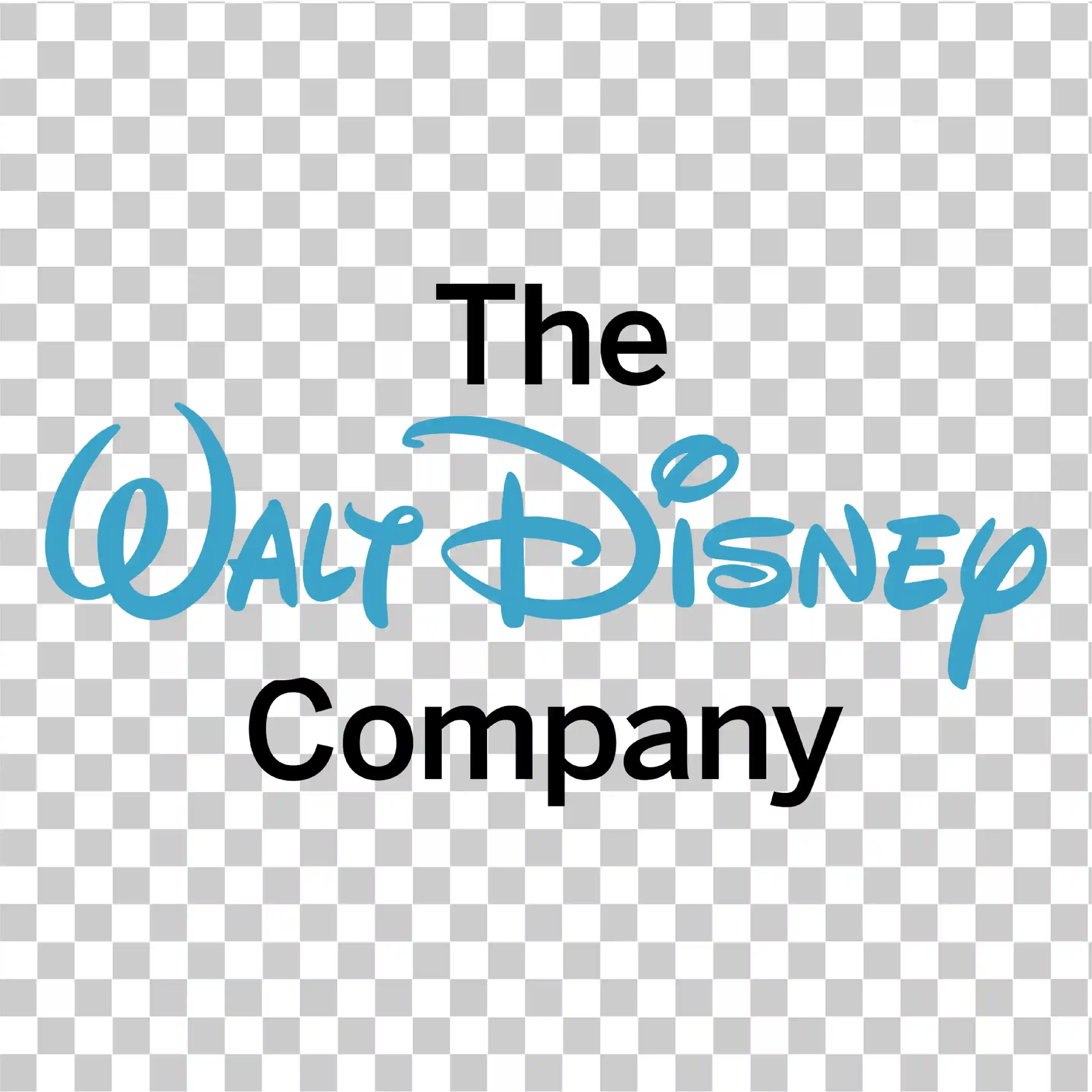 Compania Walt Disney, Walt Disney, Compania Disney, Mickey Mouse, Disneyland, Logo -ul Walt Disney World, Logo text, Logo png, Text negru, Albastru și negru, 