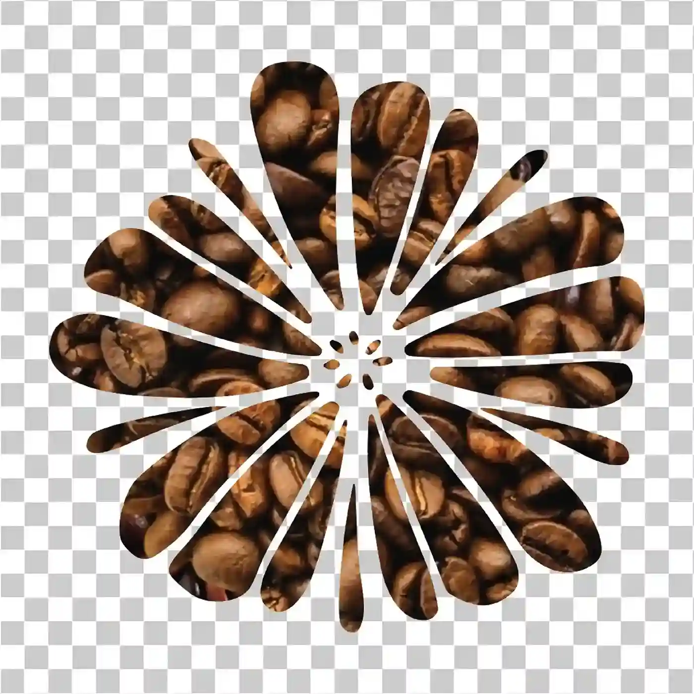 Granos De Café PNG, Textura tostada para diseño de logotipos y marcas, 