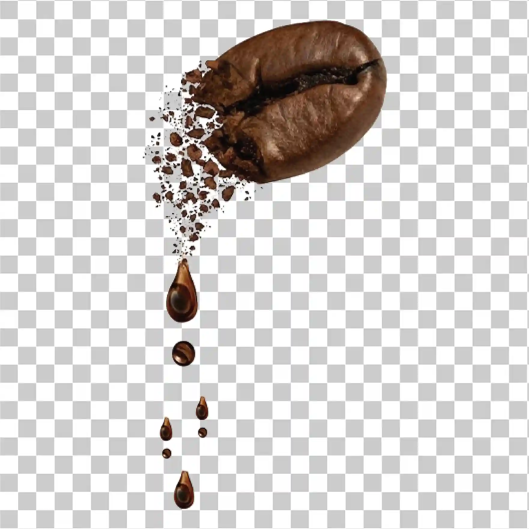 Koffiebonen PNG, Vers geroosterde cafeïne clipart icoon, 