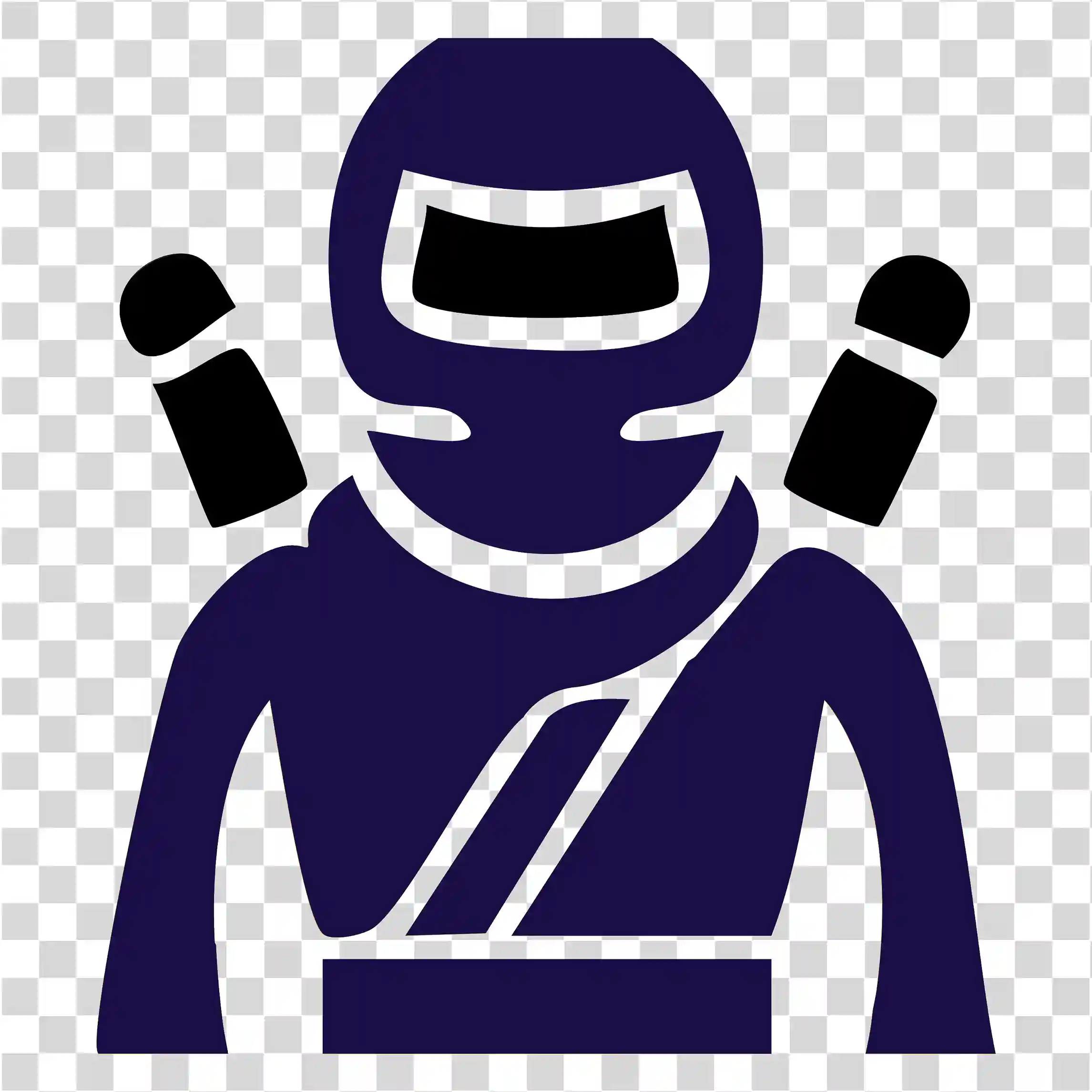 Ninja teckning, Blå Ninja, Anime Warrior Illustration, 