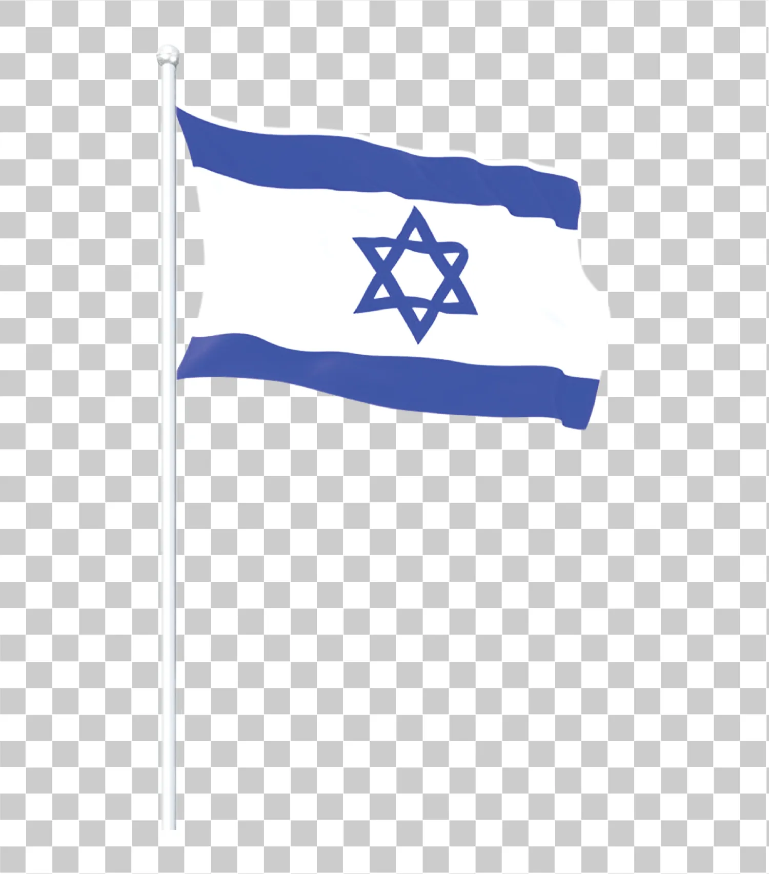 Flag Israele, Blu e bianco, Star di David, Agitando sul bandiera, Png, 