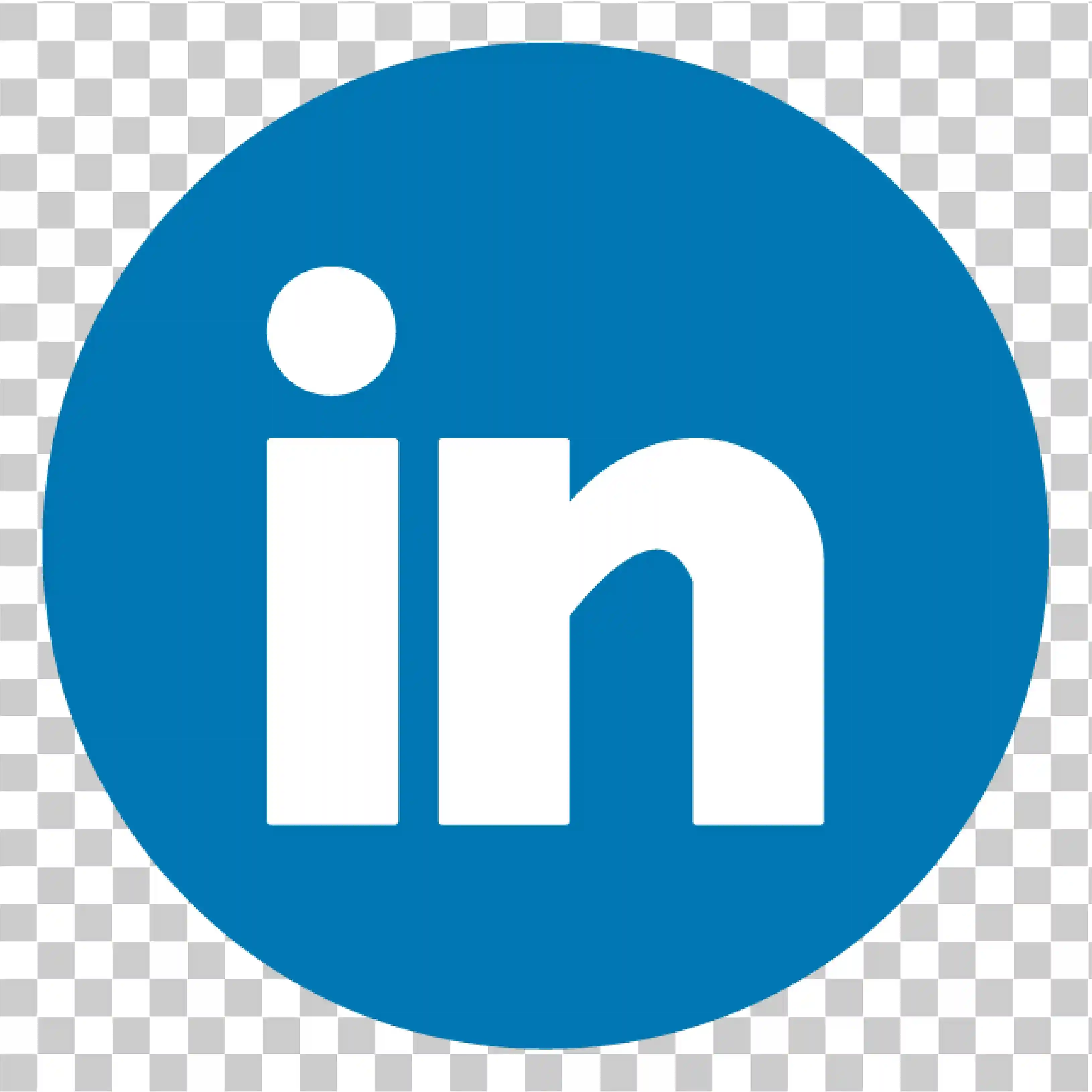 LinkedIn, Pictograma rotundă, fundal albastru, Text alb, Cercul albastru, logo -ul social media, vector png, Branding digital, Profil profesional, 