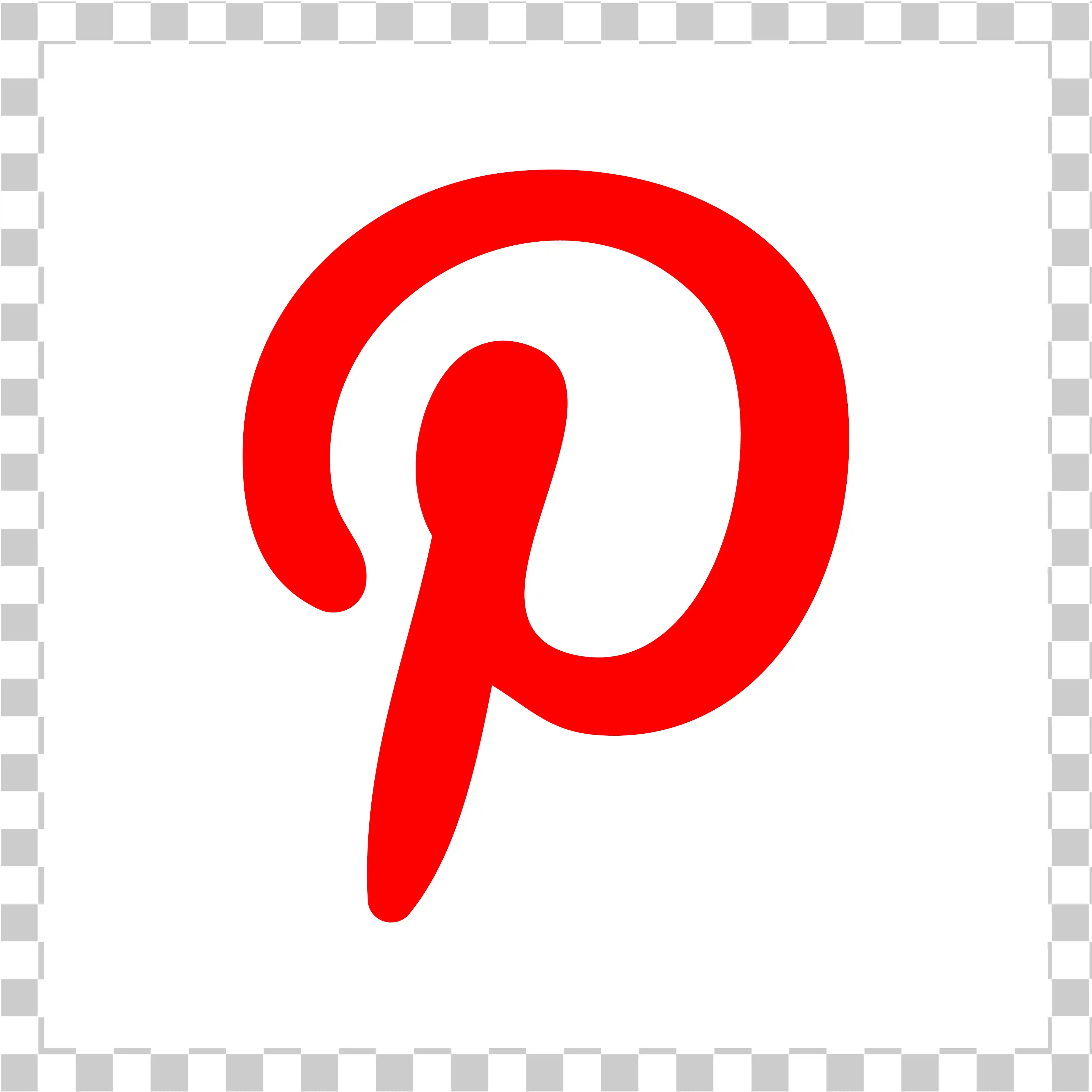 Logo Pinterest Png, Icône P P et blanc rectangle, Logo blanc p alphabet, Vecteur de fond transparent et blanc, 