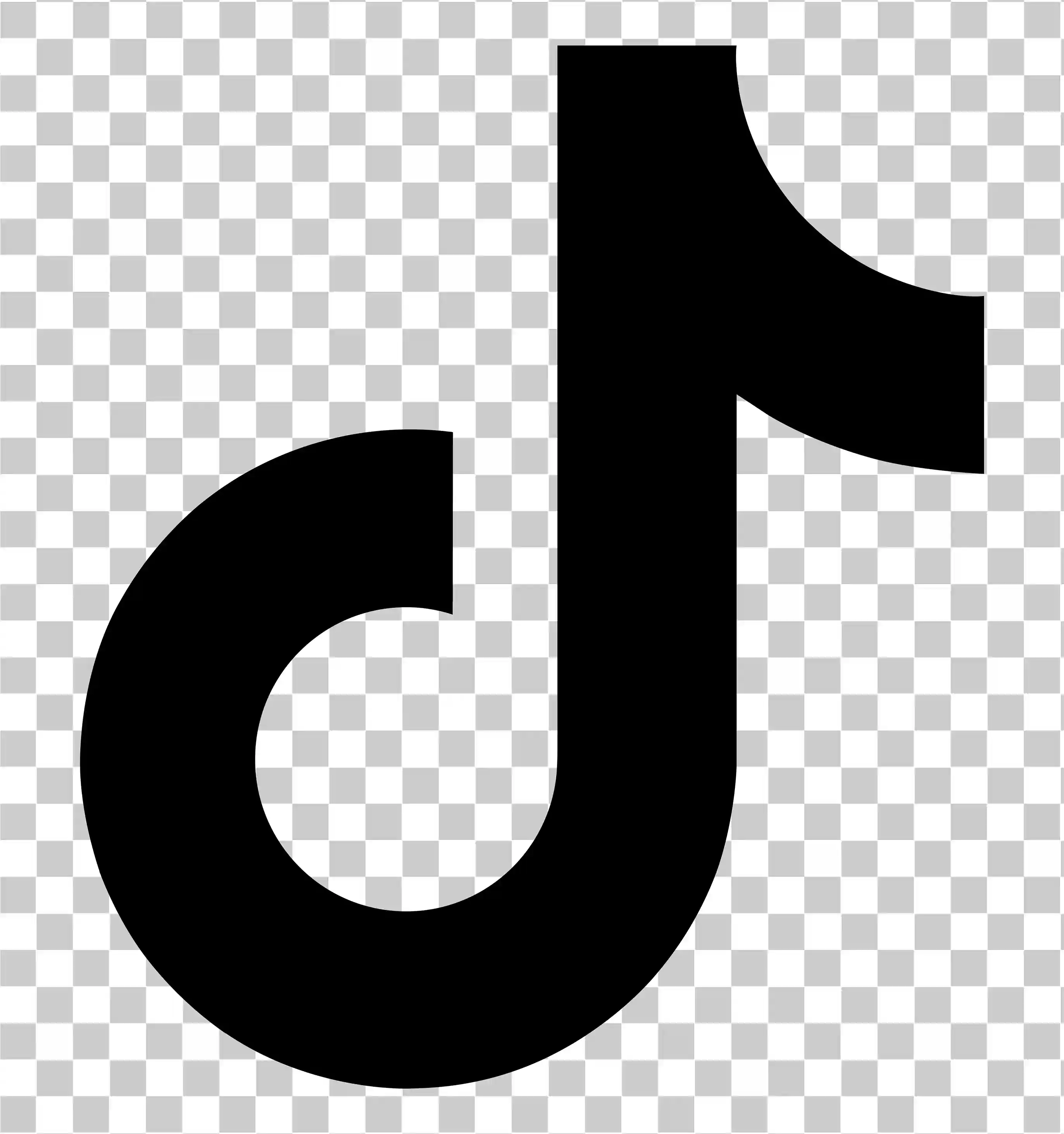 Tiktok -logo png, Tiktok -kuvake, Musta Tiktok -logo, Square Logo PNG, Läpinäkyvä tausta, vektori lataus, 