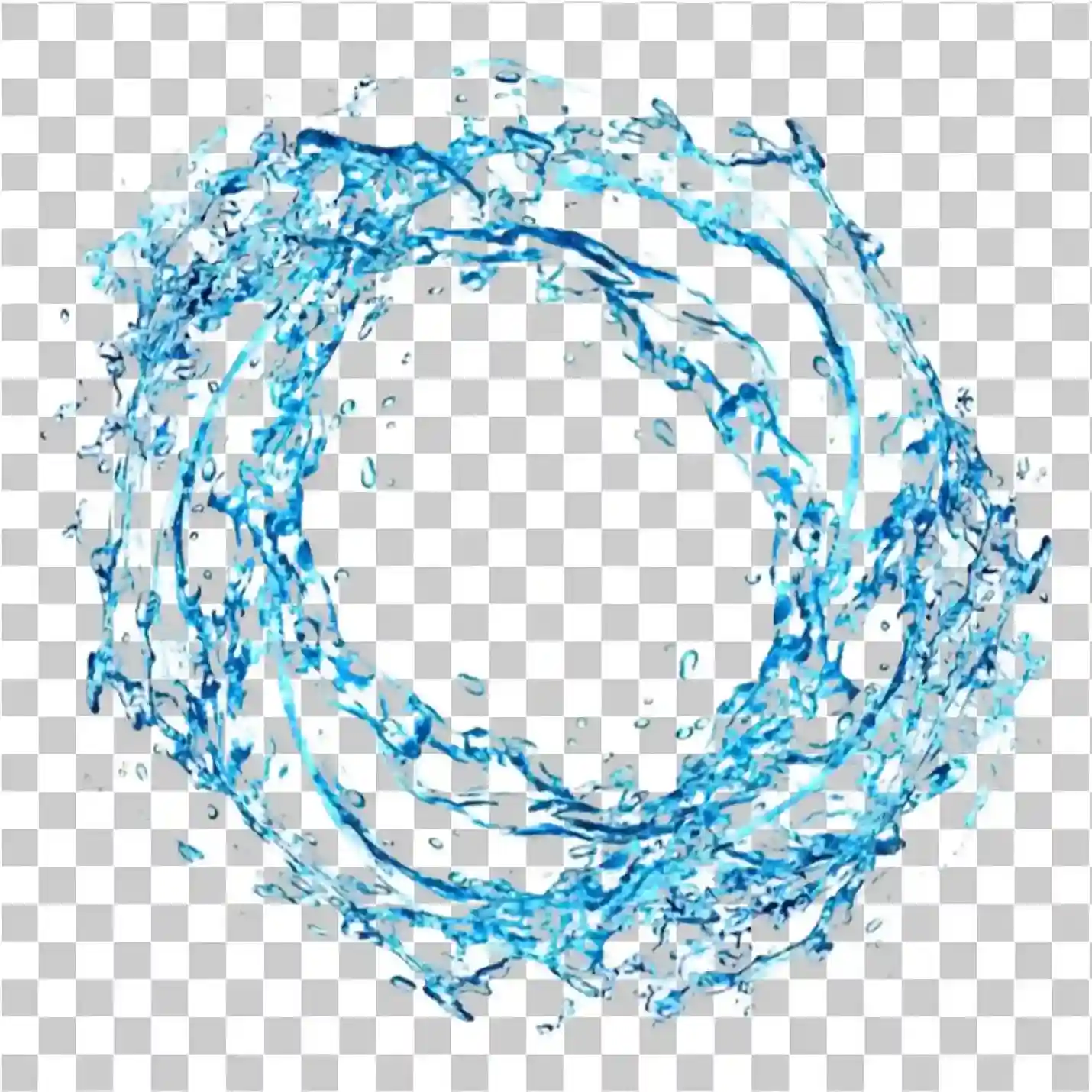Voda PNG - Splash Water, Bubliny, a efekty stříkající barvy, 
