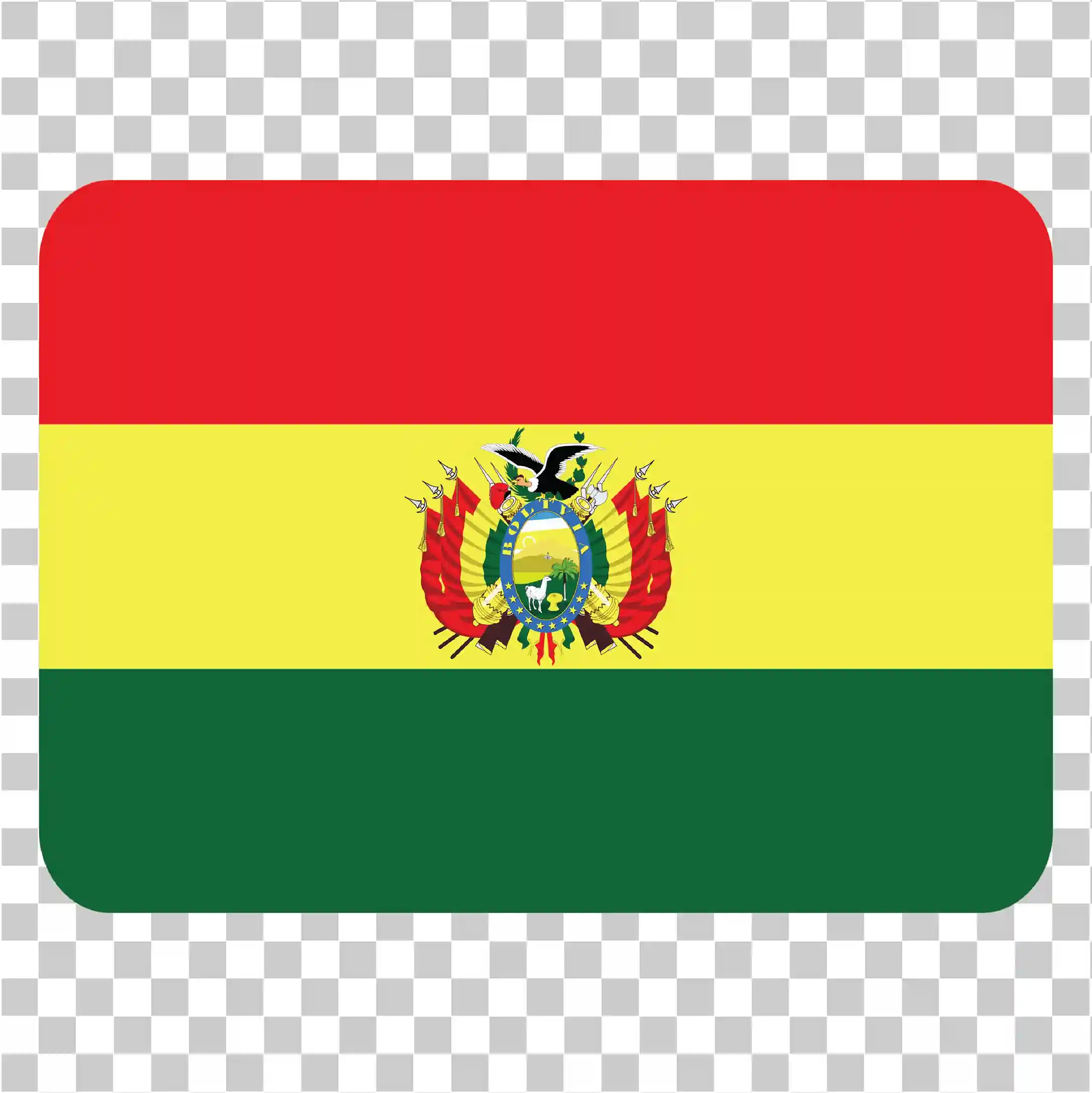 Bolivia vlajka png, Square Bolivia Flag, Transparentní pozadí, Bolivijské symboly, Barvy, Informace o kapitálu, 
