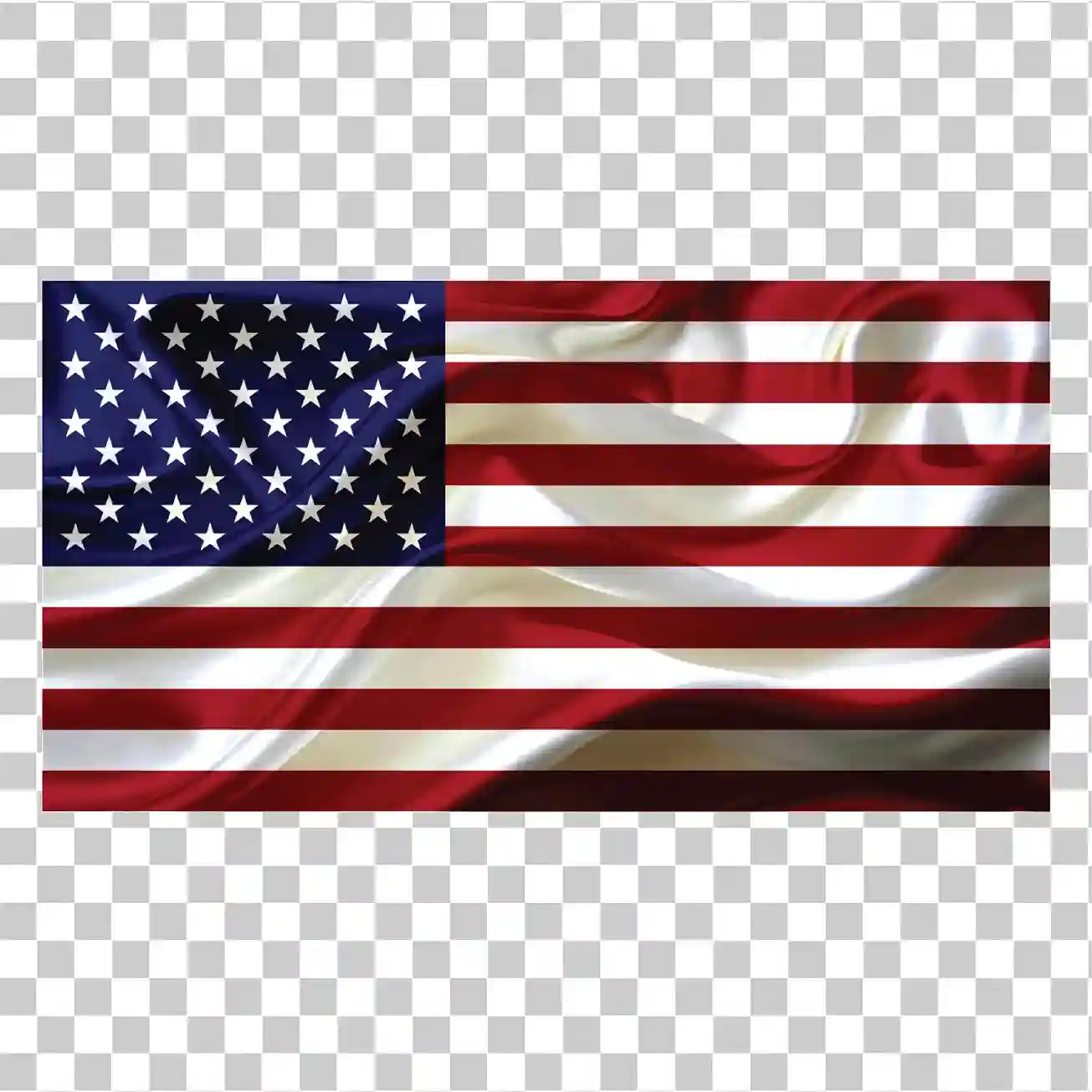 Amerikan lippu, Yhdysvaltain lippu PNG, Yhdysvaltojen kansallinen lippu, Heiluttaminen vektori clipart, Realistinen kankaan tekstuurikuva, 