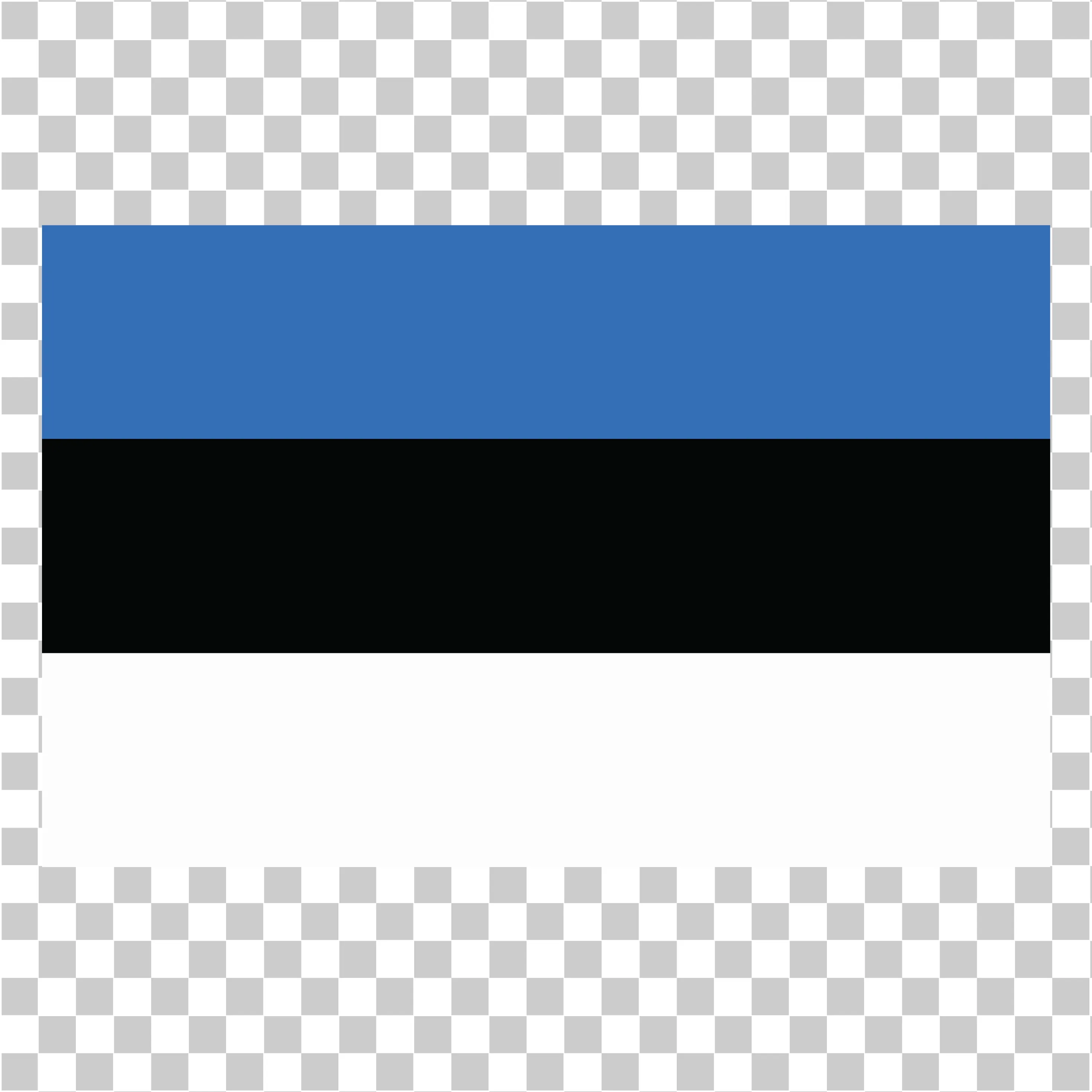 Estonia Flag PNG, Rectangular Blue Black White National Symbol, 