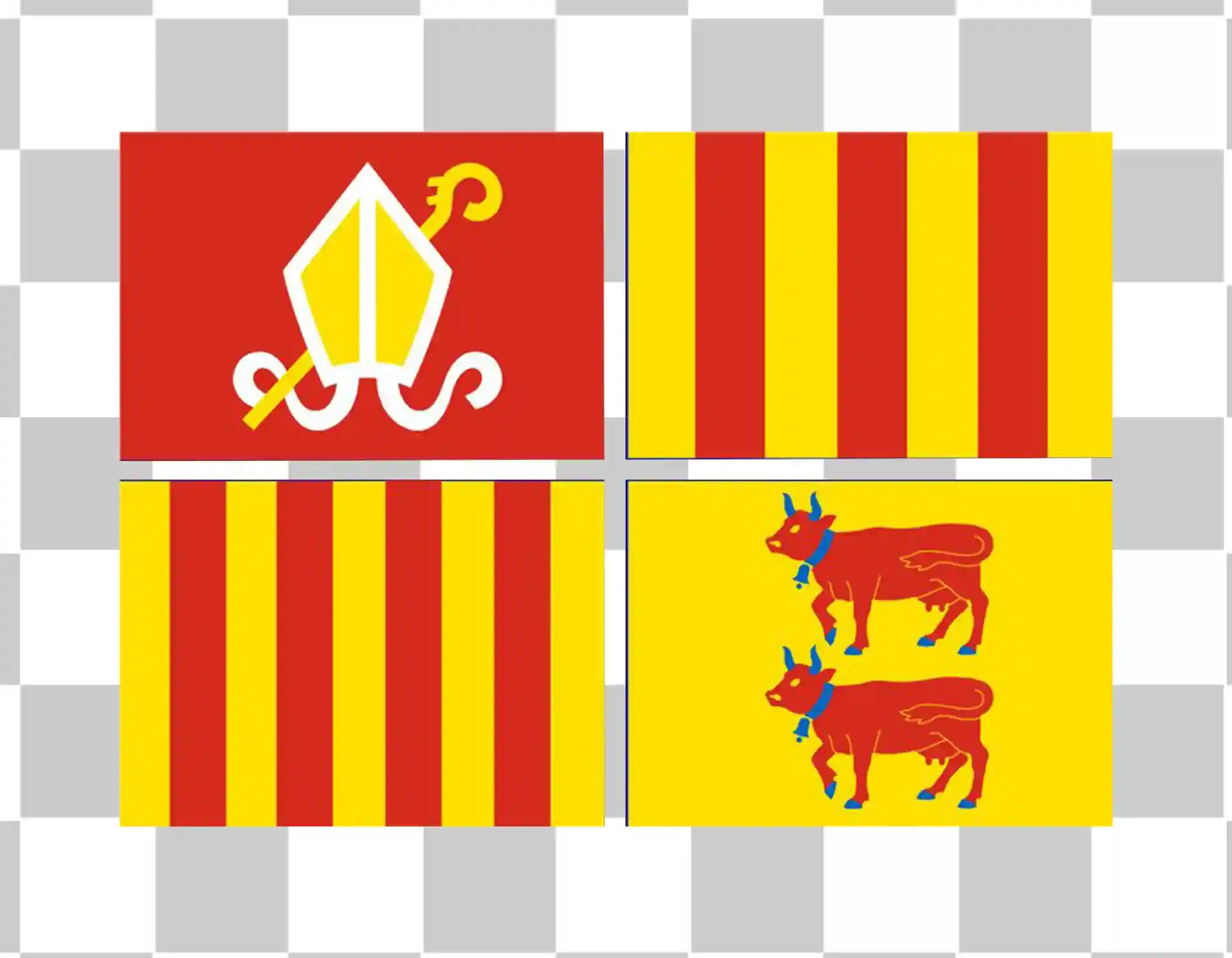 Andorra La Vella Flaggenaufkleber, Wappen, Andorran National Emblem, Realistic PNG Design Clipart, 