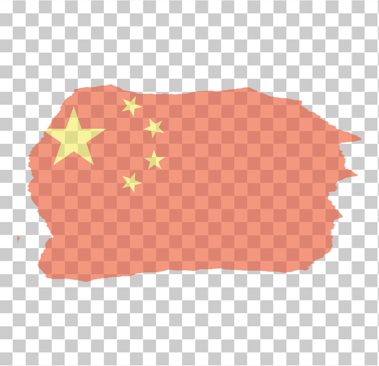 Kiinan lippu, Kiinan kansallinen lippu, Punainen ja keltainen, Tähtivektori, Vesileima rakenne, Maan lippu PNG, 