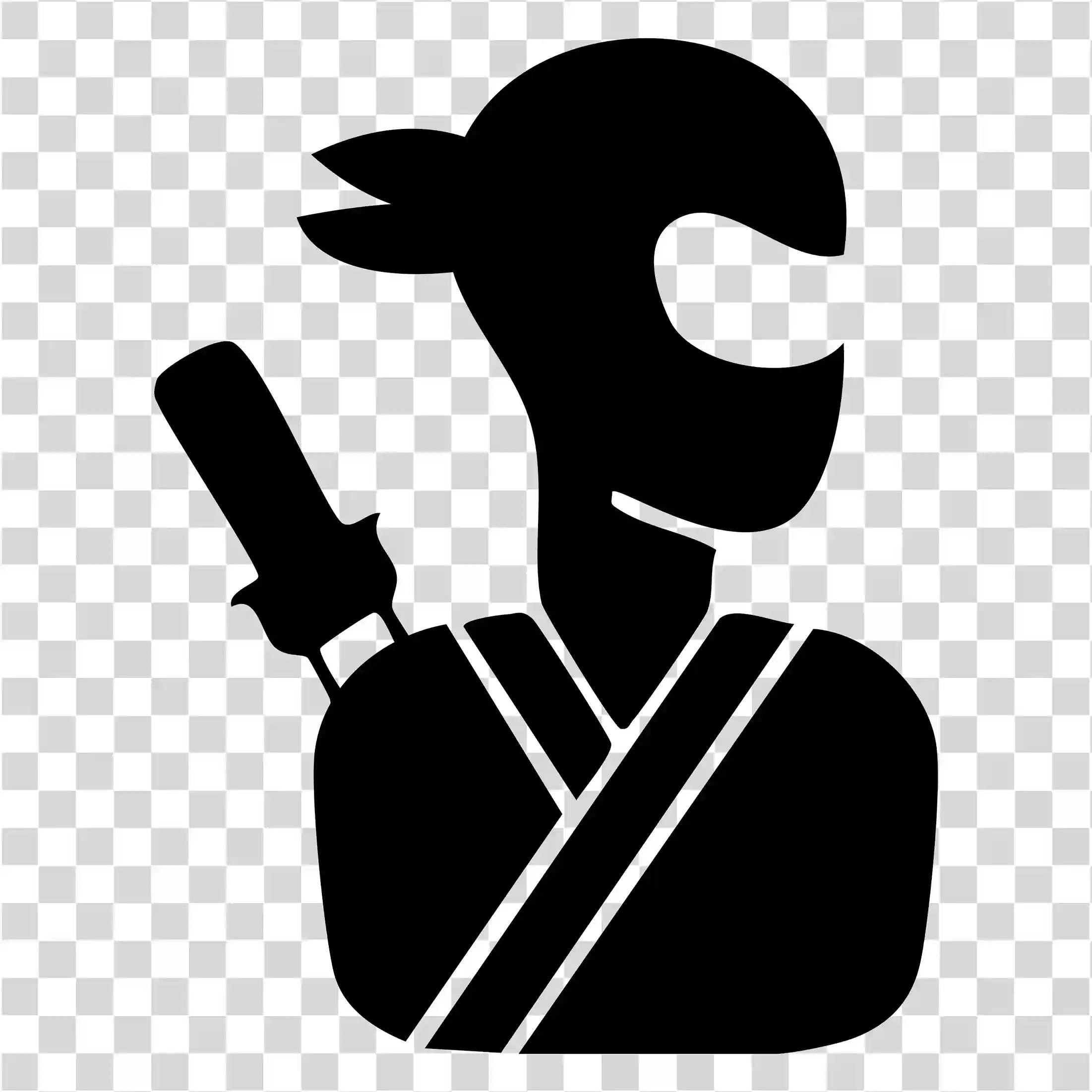 Mörksvart Ninja, Anime Ninja, Ninjamask, Warrior PNG, 